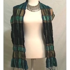 Green Mint Scarf - Multiple Colors with Tassels